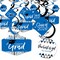 Big Dot of Happiness Blue Graduation Class of 2026 Decorations Hanging Swirls - Set of 40